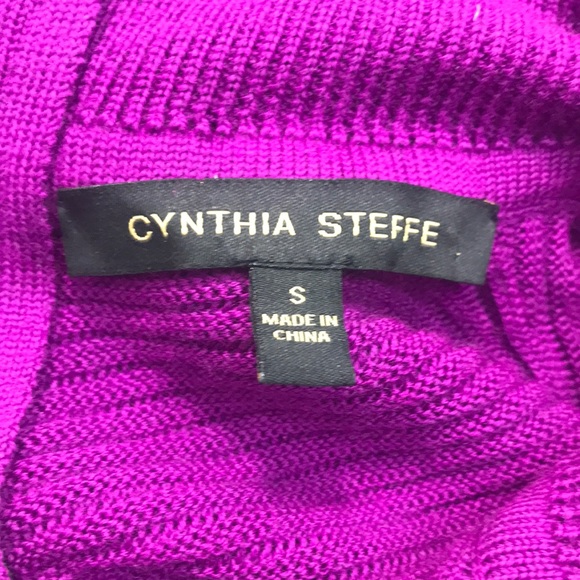 Cynthia Steffe knit turtleneck dress in medium purple, size 2, EUC - Picture 4 of 10